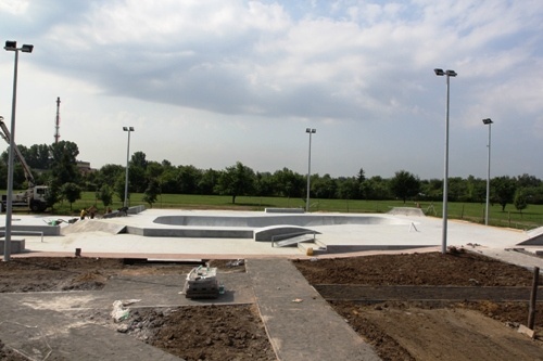 Najtrudniejsze prace w skateparku już na finiszu